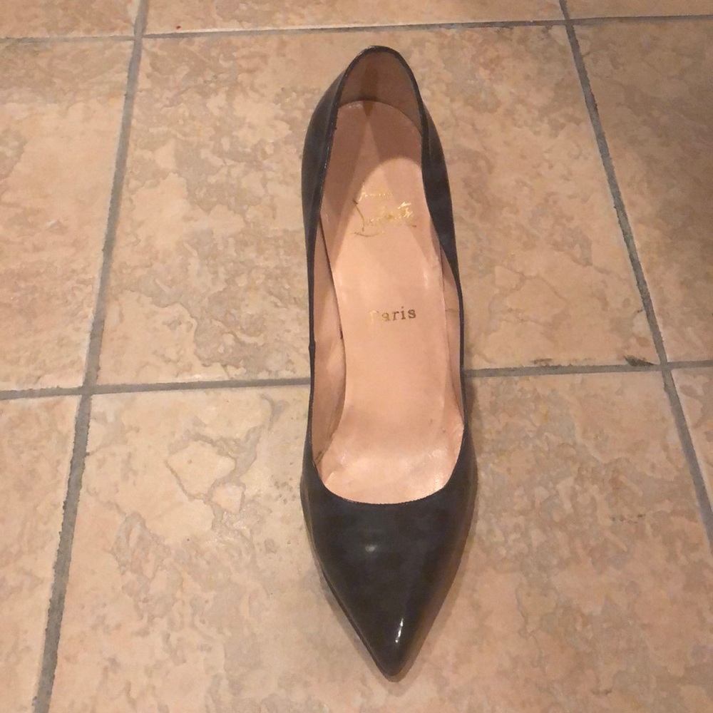 Christian Louboutin Blue Leopard Pumps
